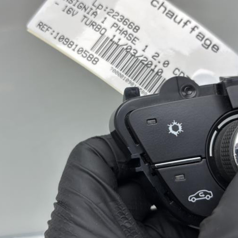 Commande chauffage OPEL INSIGNIA 1 Photo n°2