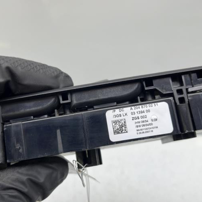 Interrupteur de leve vitre avant gauche MERCEDES CLASSE C 204 Photo n°6