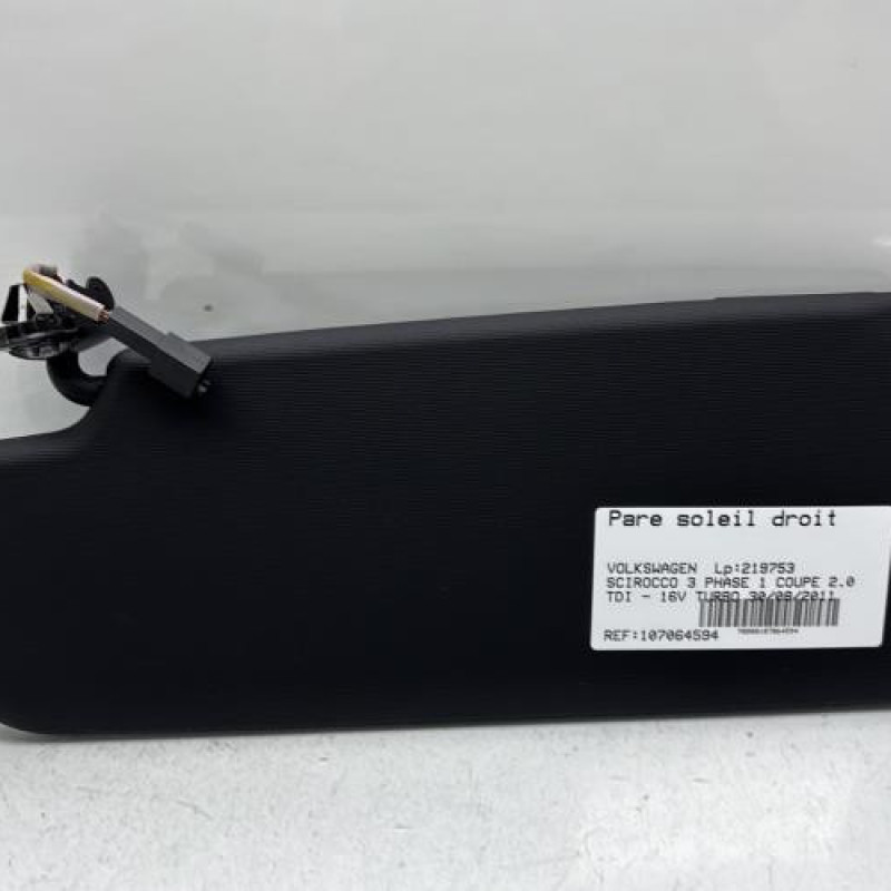 Pare soleil droit VOLKSWAGEN SCIROCCO 3 Photo n°4