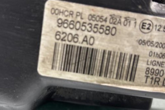 Optique avant principal droit (feux)(phare) PEUGEOT 206