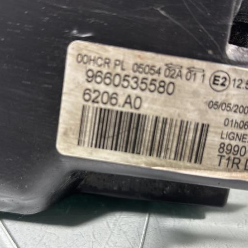 Optique avant principal droit (feux)(phare) PEUGEOT 206 Photo n°3