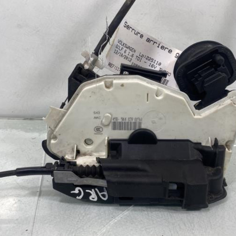 Serrure arriere gauche VOLKSWAGEN GOLF 6 Photo n°5