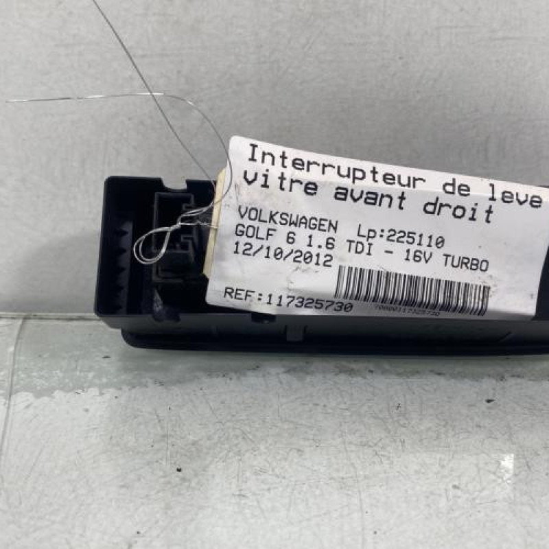 Interrupteur de leve vitre avant droit VOLKSWAGEN GOLF 6 Photo n°3