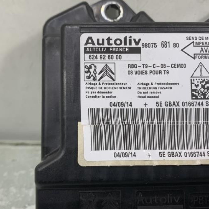 Boitier air bag PEUGEOT 308 2 Photo n°2