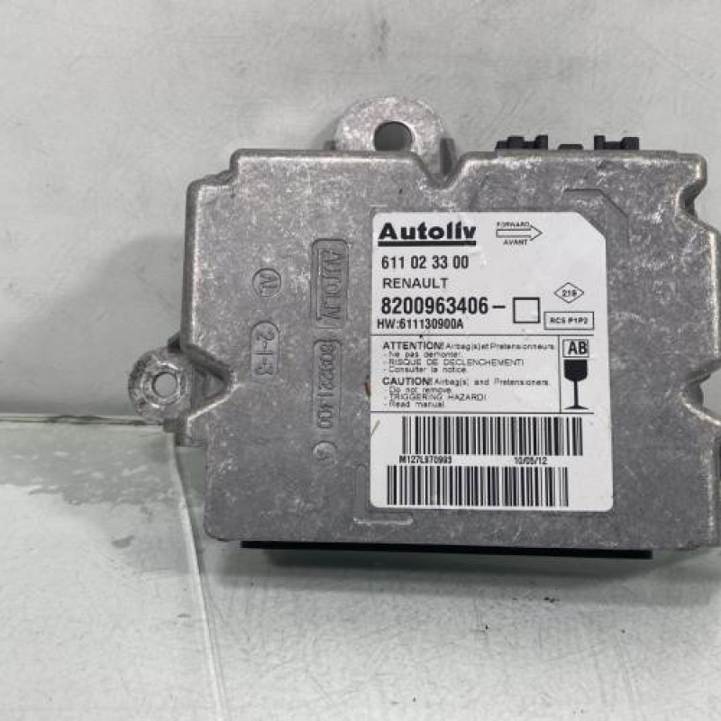 Boitier air bag RENAULT CLIO 3 Photo n°1