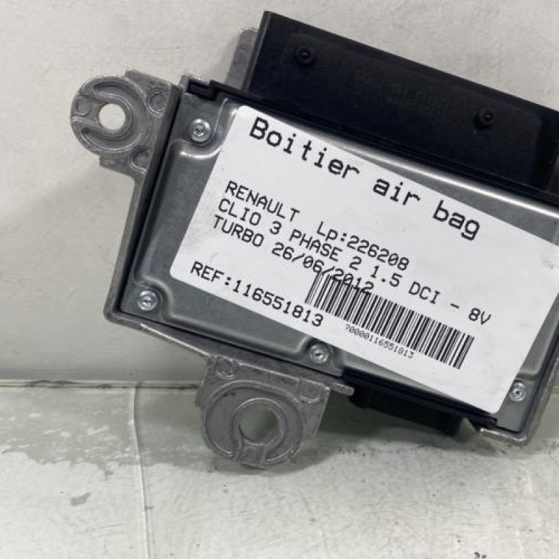 Boitier air bag RENAULT CLIO 3 Photo n°4