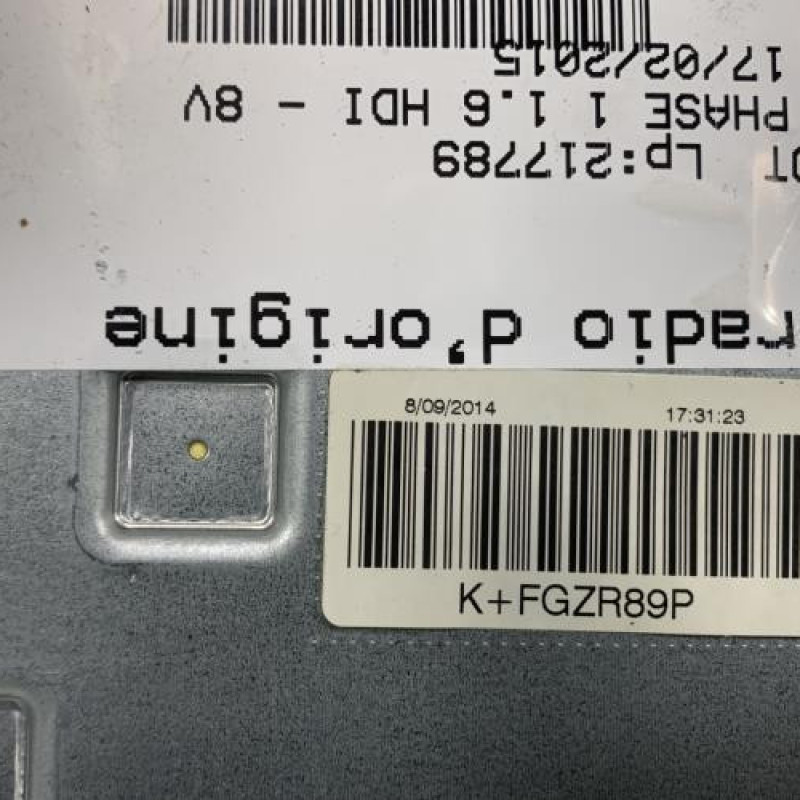 Autoradio d'origine PEUGEOT 308 2 Photo n°2