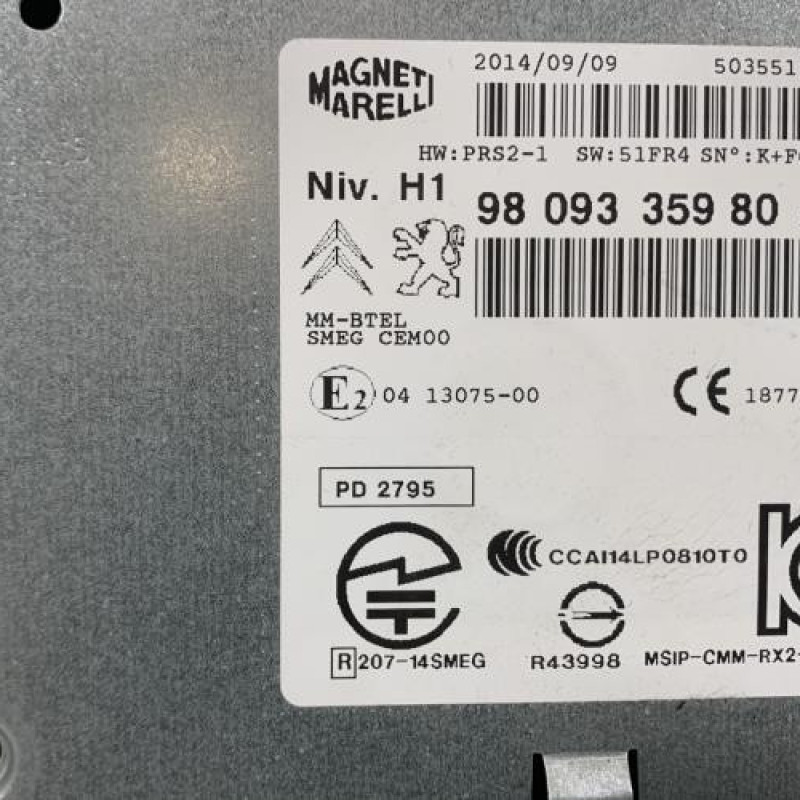 Autoradio d'origine PEUGEOT 308 2 Photo n°5