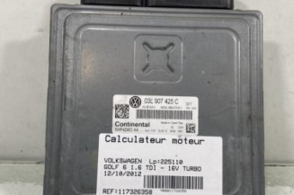 Calculateur moteur VOLKSWAGEN GOLF 6 Photo n°1