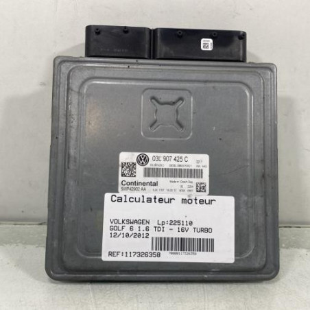 Calculateur moteur VOLKSWAGEN GOLF 6 Photo n°1