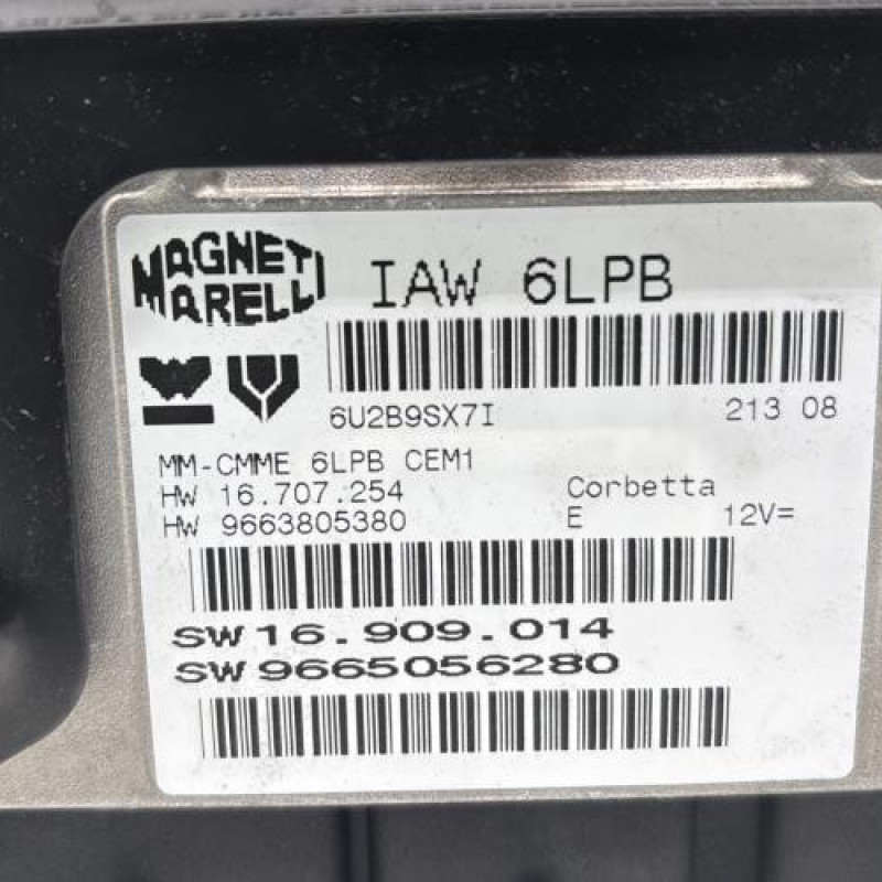 Calculateur moteur CITROEN C4 PICASSO 1 Photo n°3