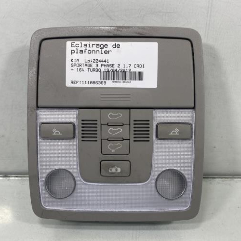 Eclairage de plafonnier KIA SPORTAGE 3 Photo n°1