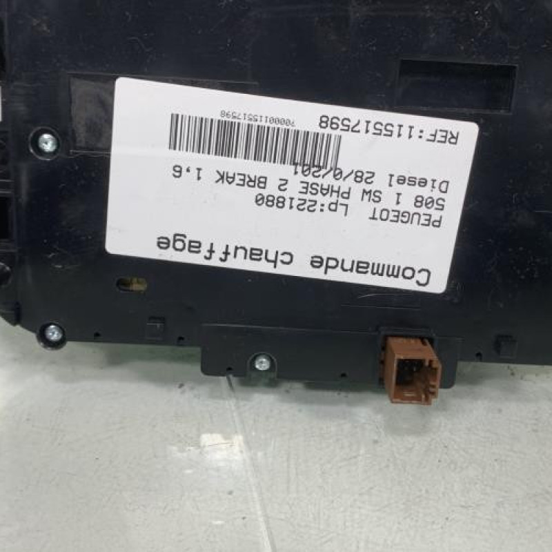 Commande chauffage PEUGEOT 508 1 SW Photo n°6