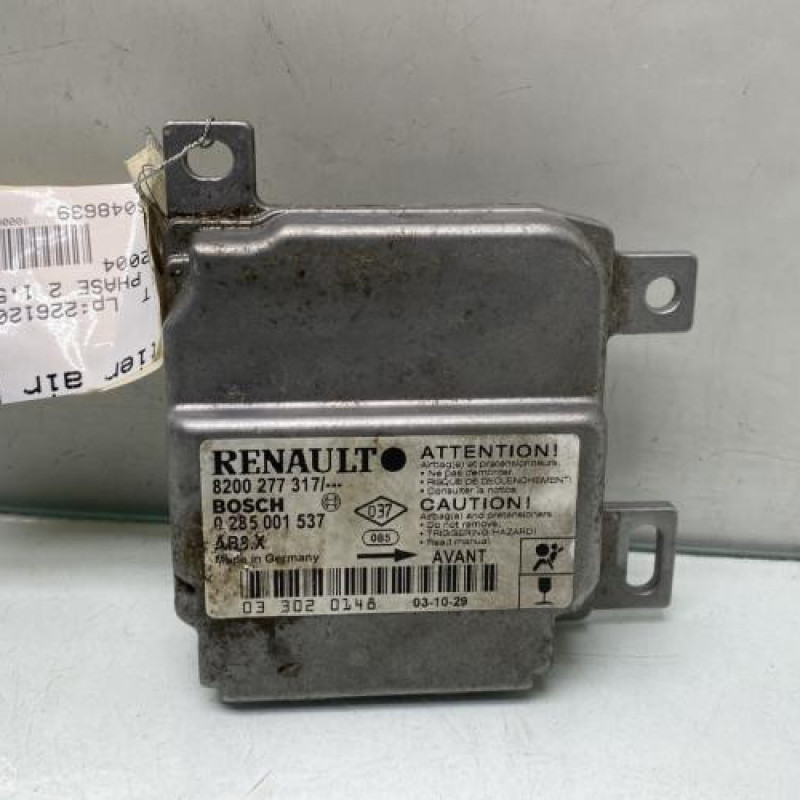 Boitier air bag RENAULT CLIO 2 Photo n°1