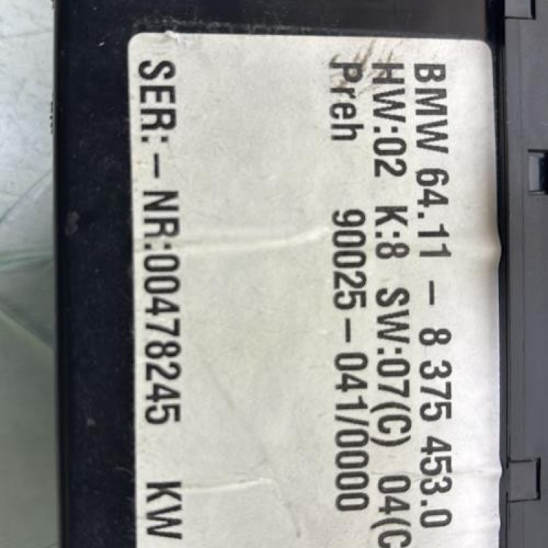 Commande chauffage BMW SERIE 5 E39 Photo n°3