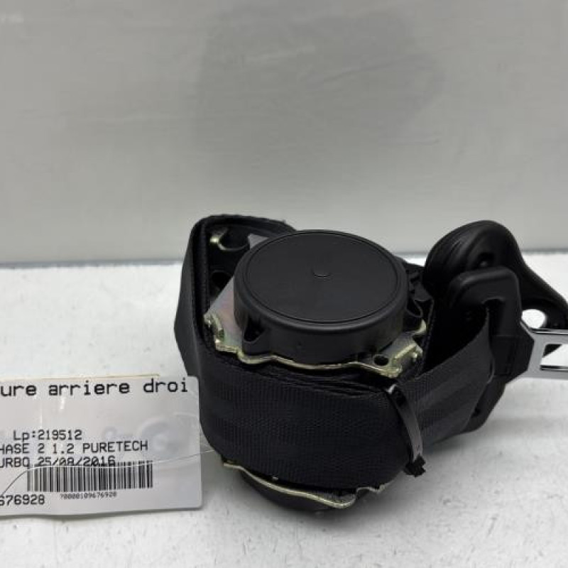 Ceinture arriere droit PEUGEOT 208 1 Photo n°1