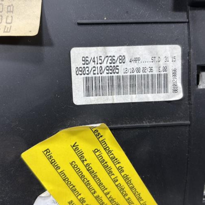 Compteur PEUGEOT 206 Photo n°7