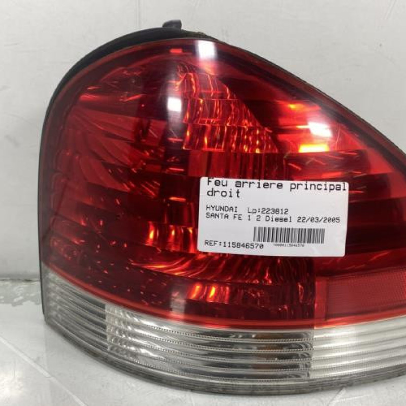 Feu arriere principal droit (feux) HYUNDAI SANTA FE 1 Photo n°5