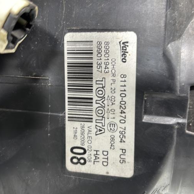 Feu arriere principal droit (feux) TOYOTA AURIS 1 Photo n°7