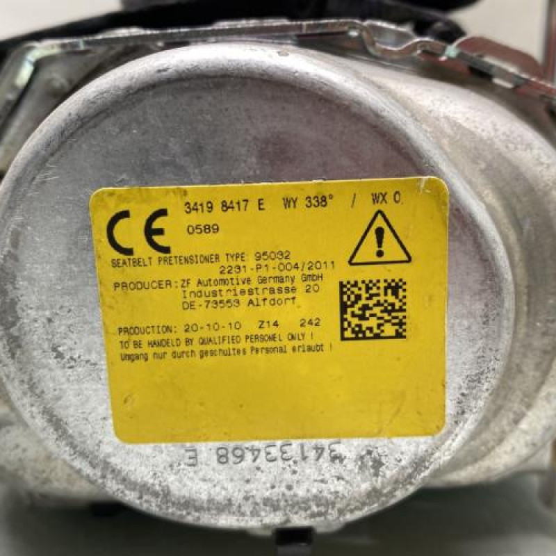 Pretensionneur de ceinture arriere gauche PEUGEOT 5008 2 Photo n°5