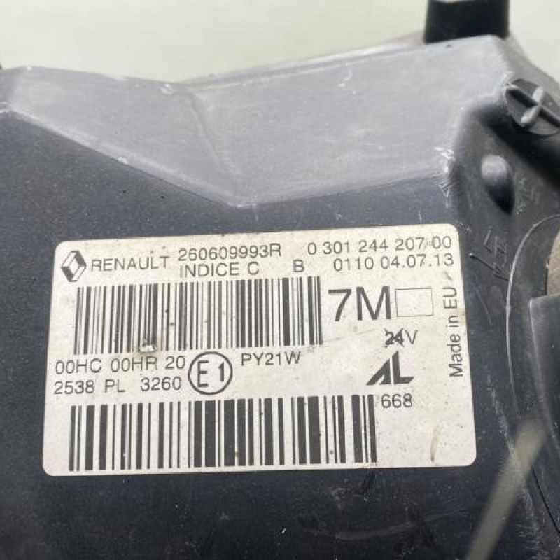 Optique avant principal gauche (feux)(phare) RENAULT MEGANE 3 Photo n°4