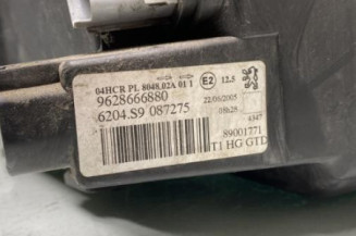 Optique avant principal gauche (feux)(phare) PEUGEOT 206