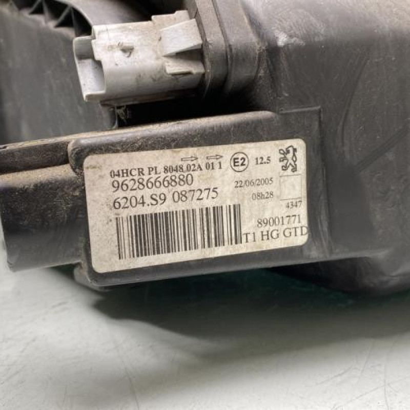 Optique avant principal gauche (feux)(phare) PEUGEOT 206 Photo n°3