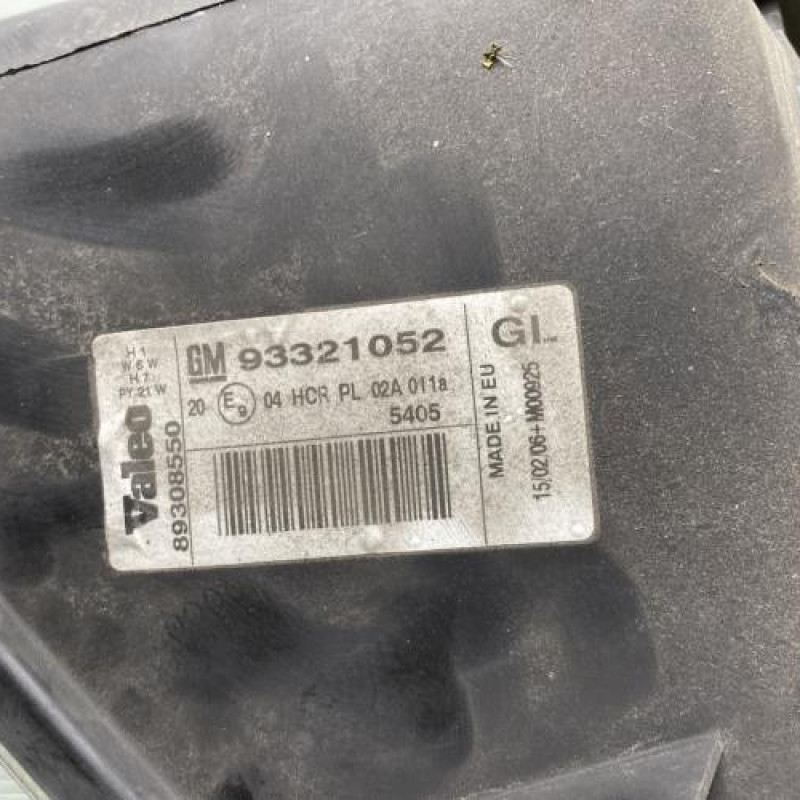 Optique avant principal gauche (feux)(phare) OPEL MERIVA A Photo n°5