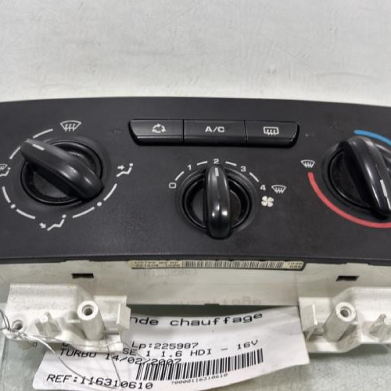 Commande chauffage CITROEN C4 1 Photo n°1