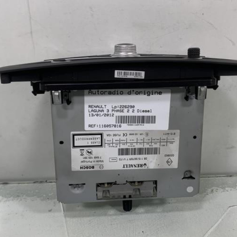 Autoradio d'origine RENAULT LAGUNA 3 Photo n°2
