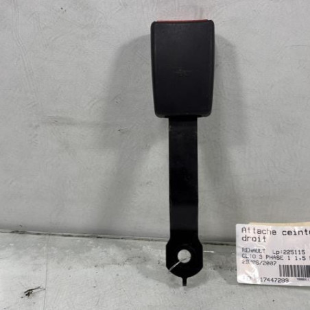 Attache ceinture avant droit RENAULT CLIO 3 Photo n°1