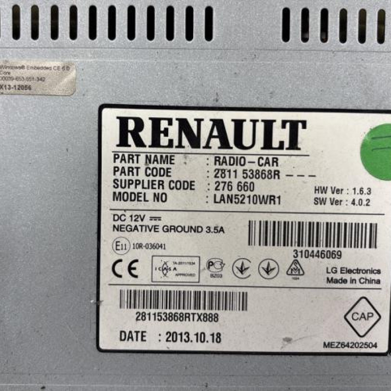 Autoradio d'origine RENAULT CLIO 4 Photo n°3