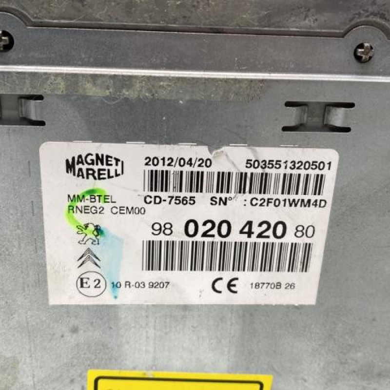 Autoradio d'origine CITROEN DS5 Photo n°6