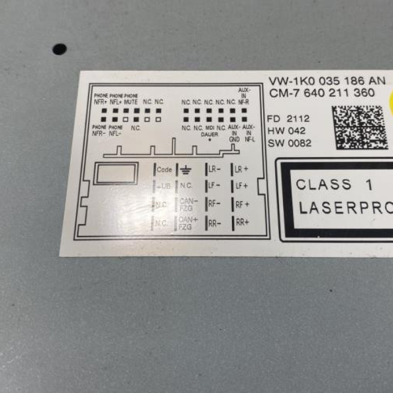 Autoradio d'origine VOLKSWAGEN GOLF 6 Photo n°3