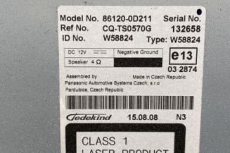 Autoradio d'origine TOYOTA YARIS 2