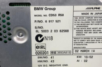 Autoradio d'origine MINI MINI 1 R50/R53