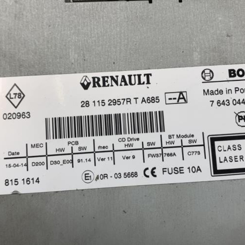 Autoradio d'origine OPEL VIVARO 1 Photo n°2