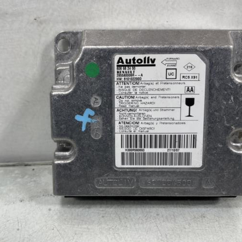 Boitier air bag RENAULT LAGUNA 3 Photo n°1