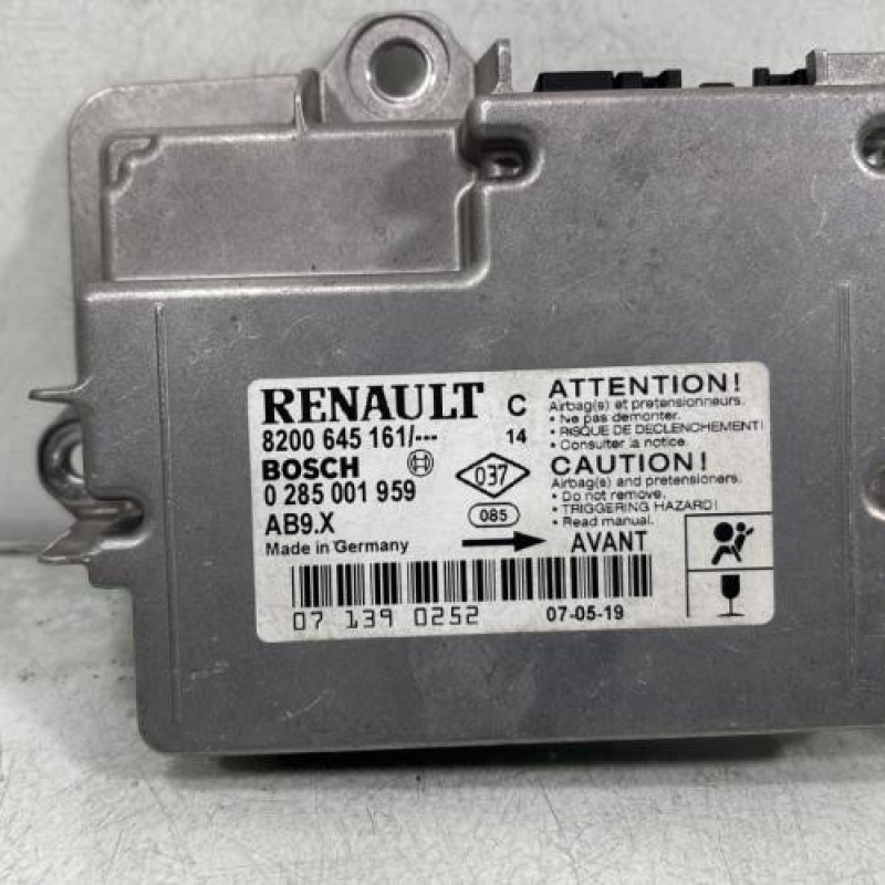 Boitier air bag RENAULT CLIO 3 Photo n°1