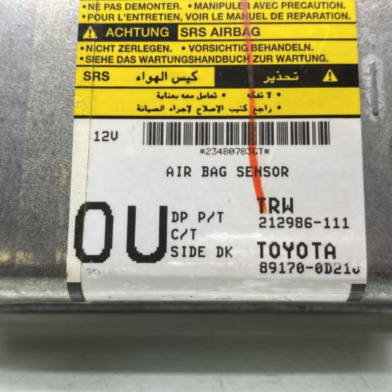 Boitier air bag TOYOTA YARIS 2 Photo n°2