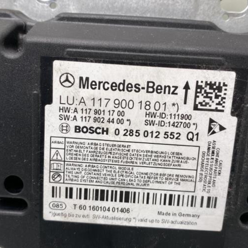 Boitier air bag MERCEDES CLASSE A 176 Photo n°2