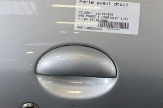 Porte avant droit PEUGEOT 206