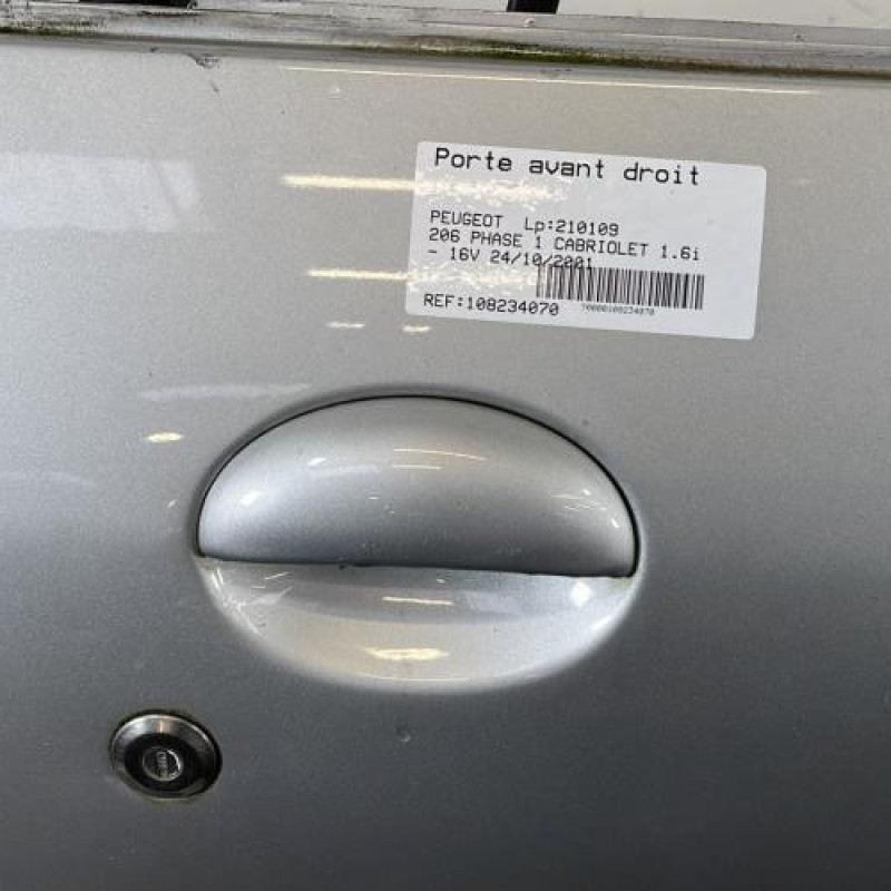 Porte avant droit PEUGEOT 206 Photo n°2