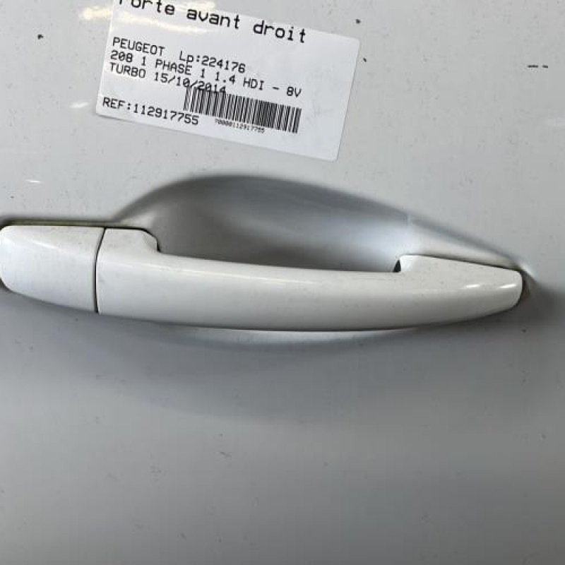 Porte avant droit PEUGEOT 208 1 Photo n°2