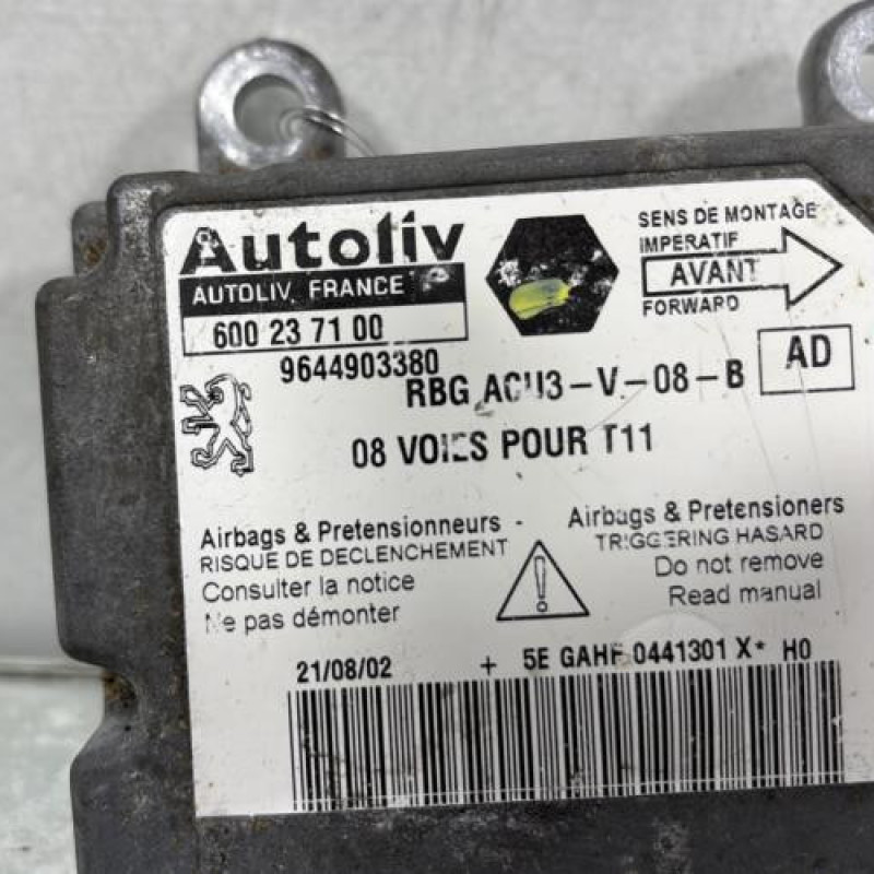 Boitier air bag PEUGEOT 206 Photo n°2