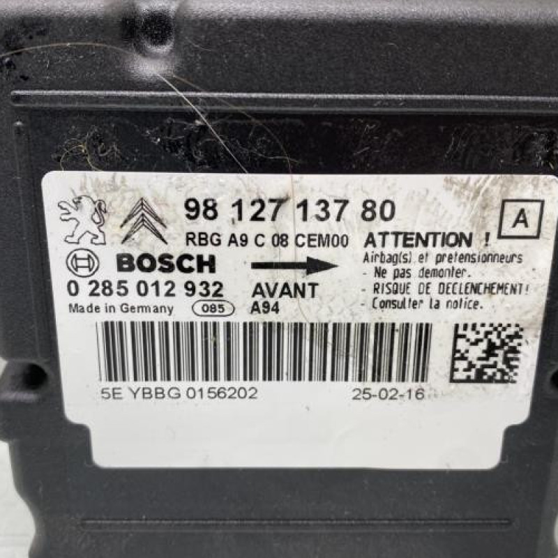 Boitier air bag PEUGEOT 2008 1 Photo n°2