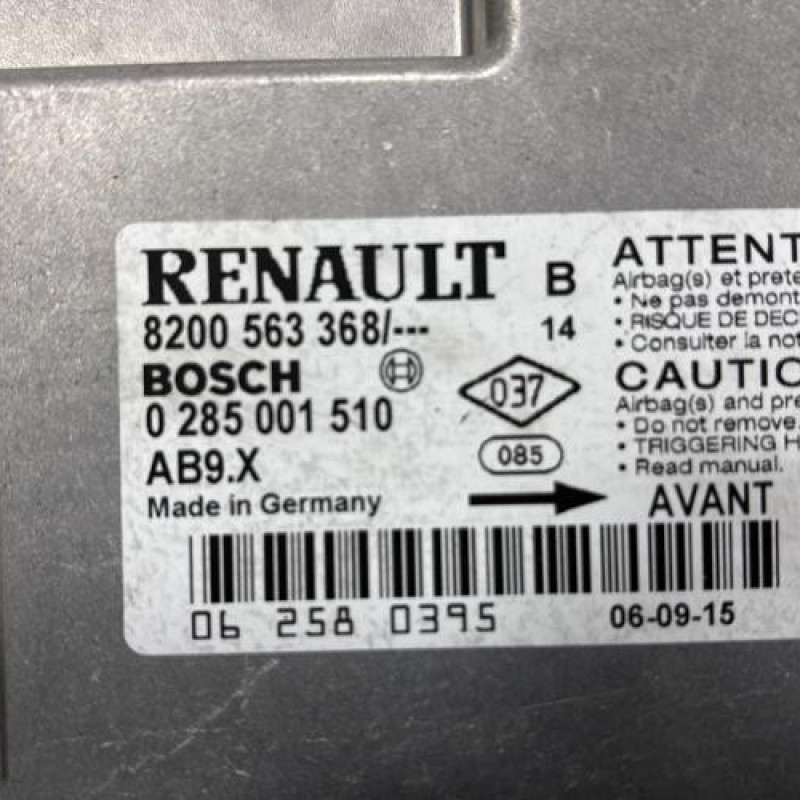 Boitier air bag RENAULT CLIO 3 Photo n°2