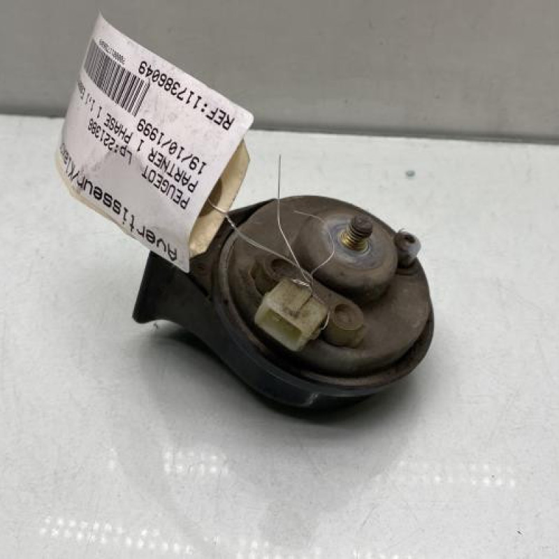 Avertisseur/Klaxon PEUGEOT PARTNER 1 Photo n°3