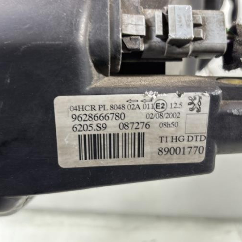 Optique avant principal droit (feux)(phare) PEUGEOT 206 Photo n°6