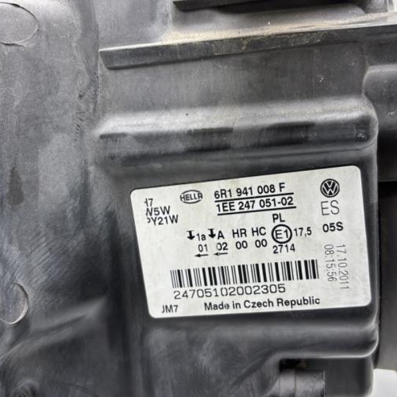 Optique avant principal droit (feux)(phare) VOLKSWAGEN POLO 5 Photo n°6